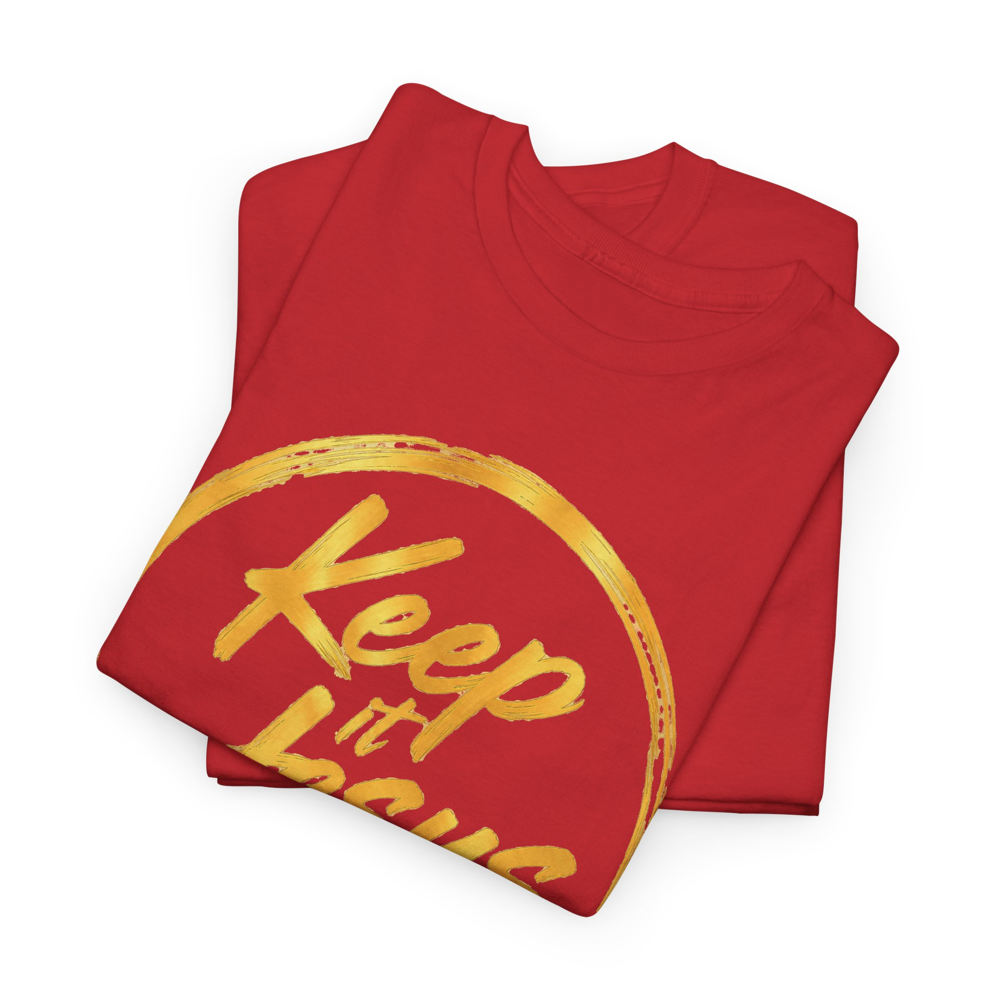 Keep It Jesus Gold Circle Christian T-Shirt - Image 47