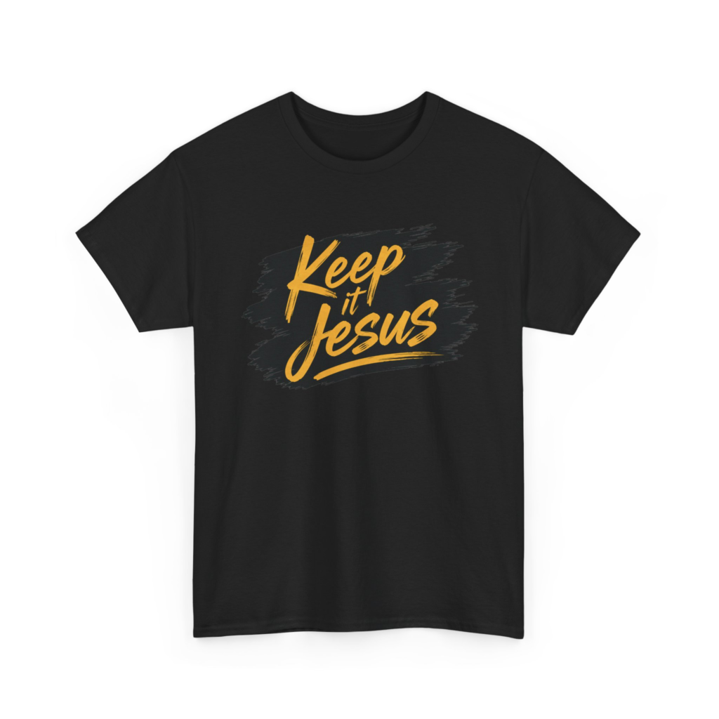 Keep It Jesus Gold Brush Christian T-Shirt