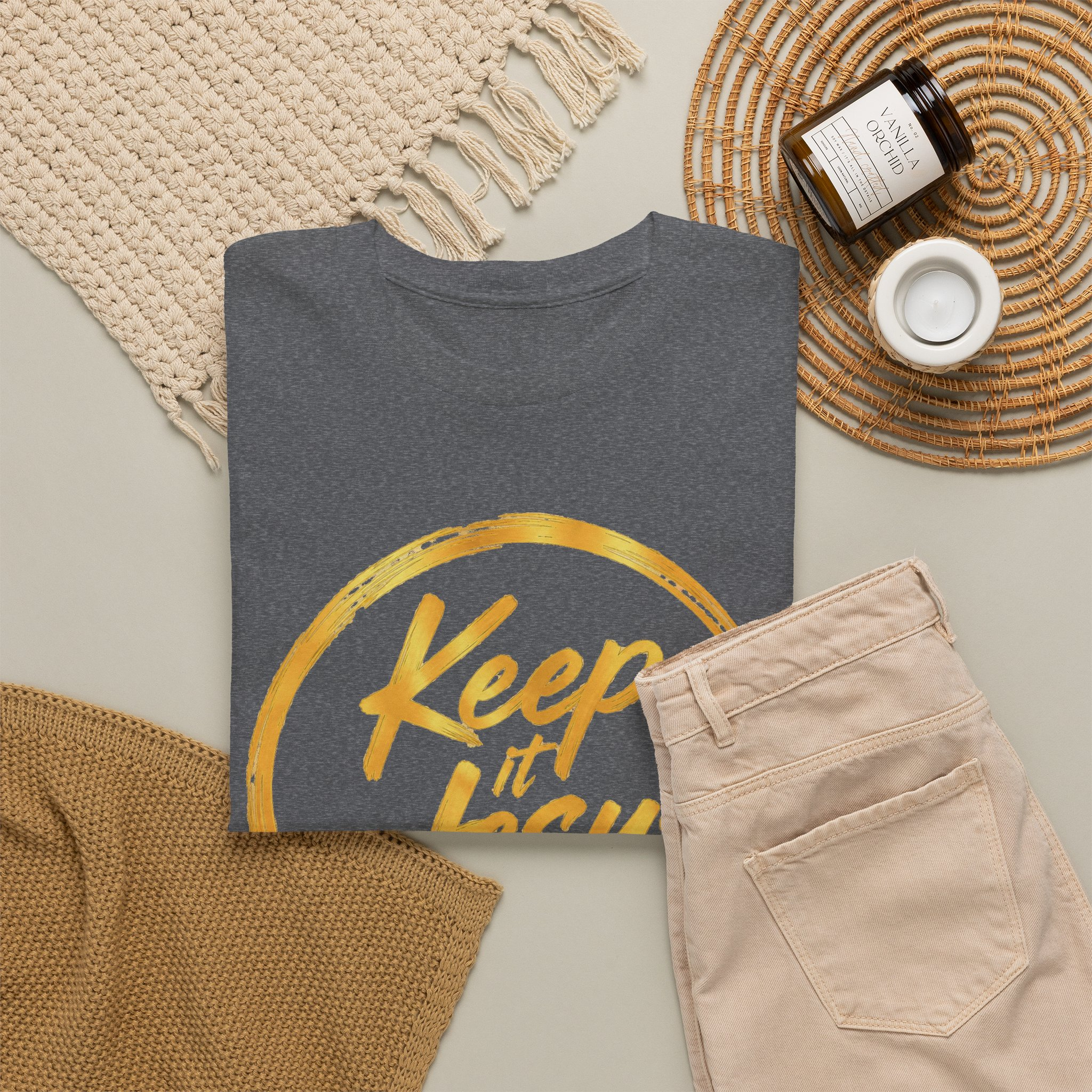 Keep It Jesus Gold Circle Christian T-Shirt - Image 20