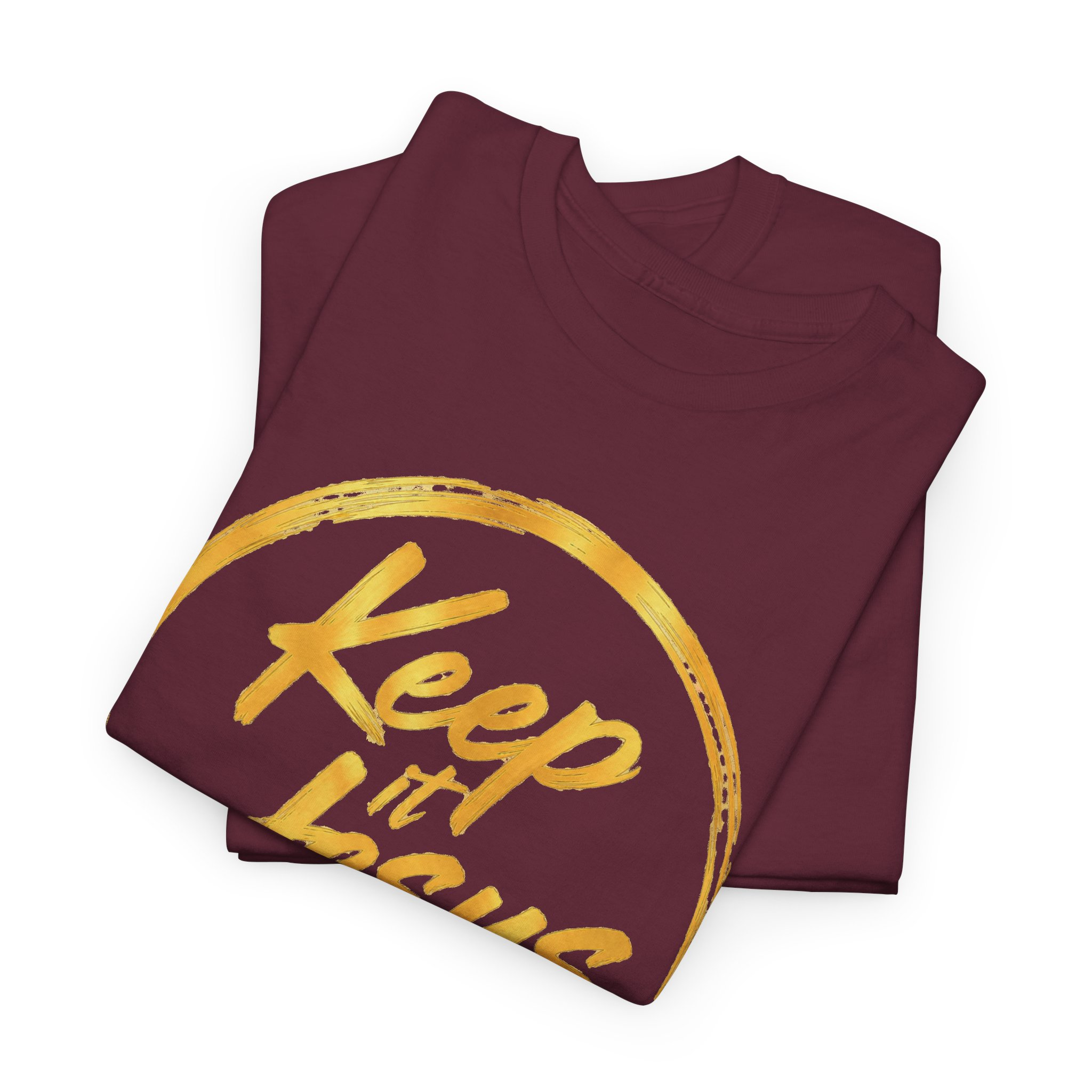 Keep It Jesus Gold Circle Christian T-Shirt - Image 7