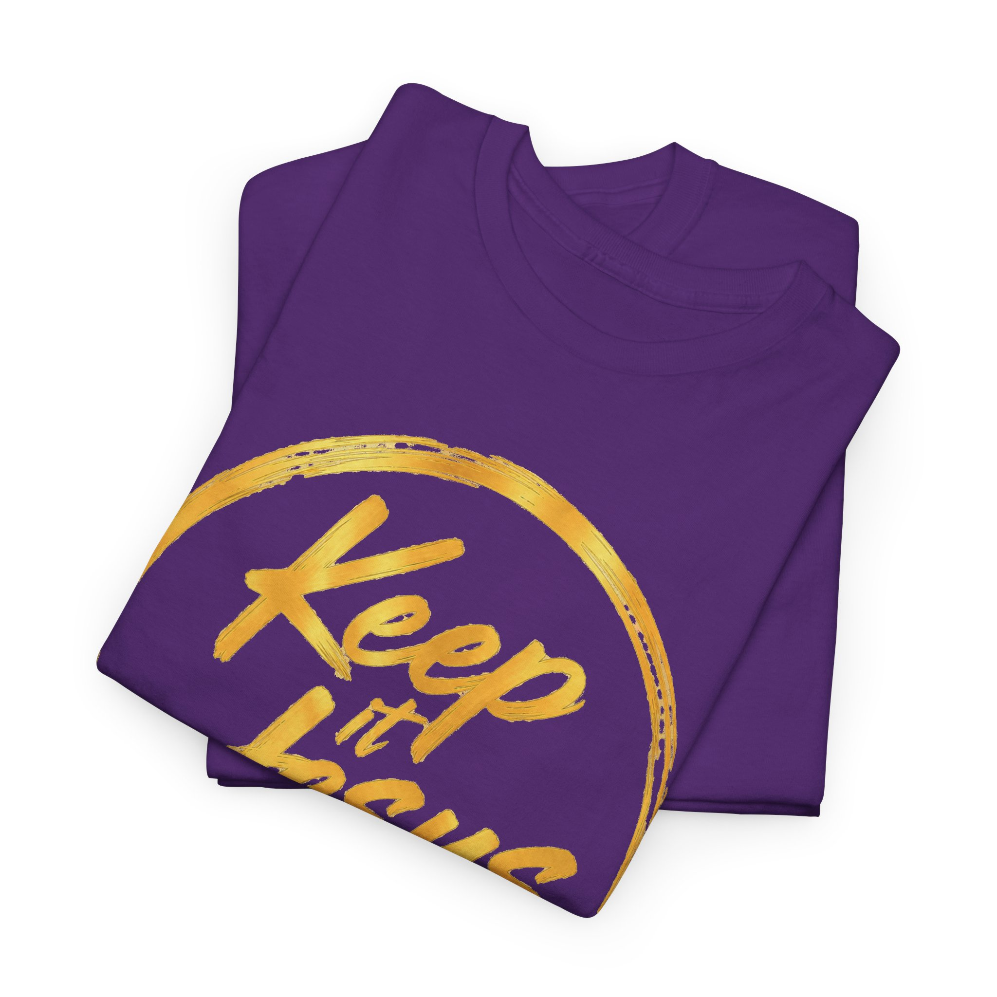 Keep It Jesus Gold Circle Christian T-Shirt - Image 43