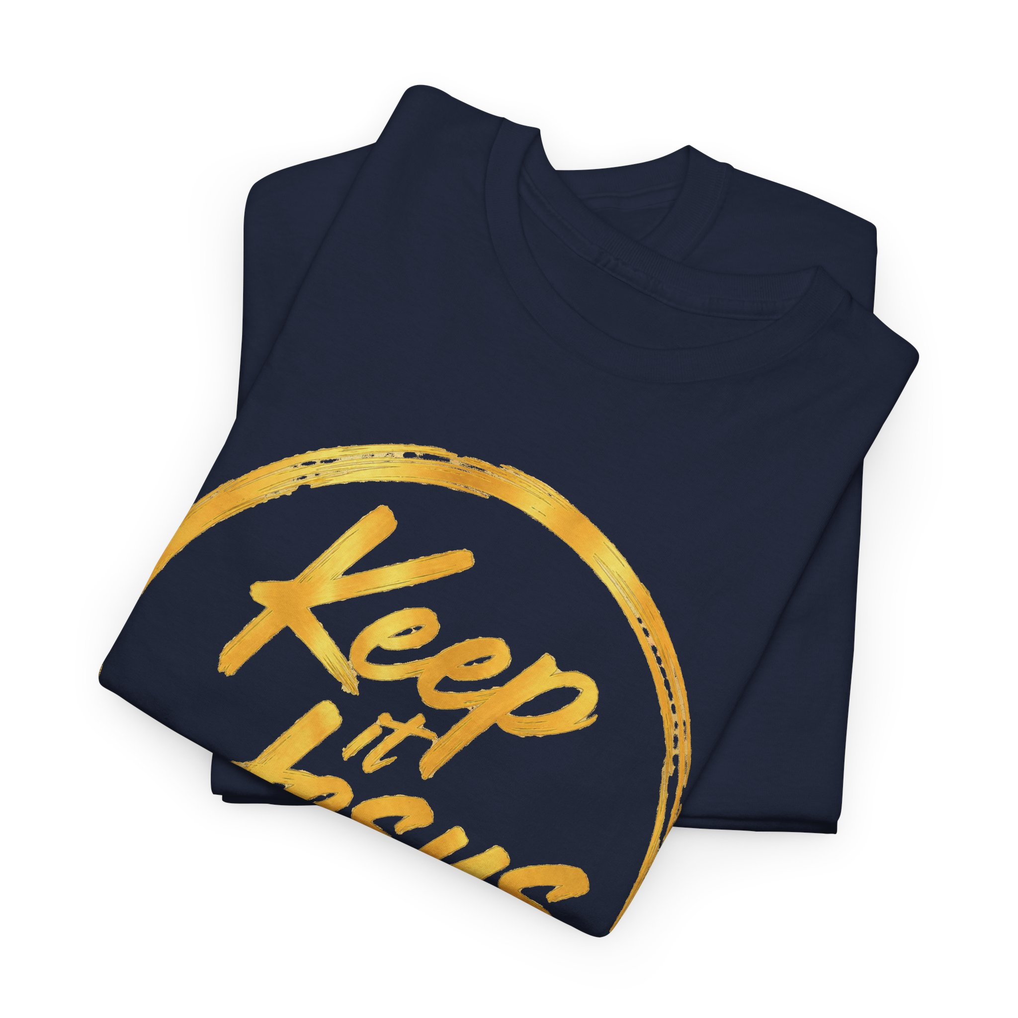 Keep It Jesus Gold Circle Christian T-Shirt - Image 35
